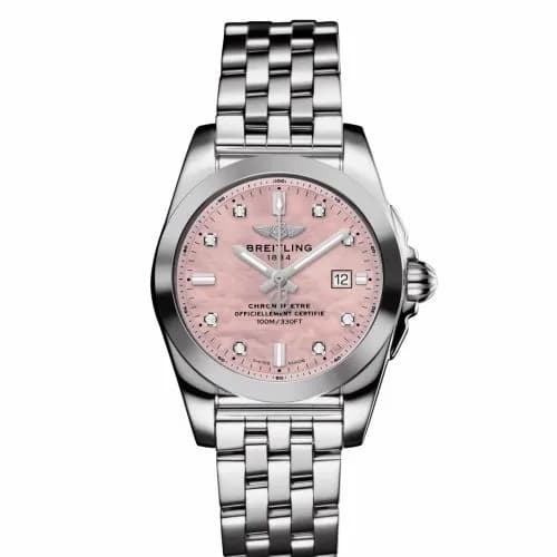 Breitling Galactic 29 Stainless Steel / Pink MOP / Japan Special Edition W7234812/K532/791A — фото часов Breitling Galactic 29 Stainless Steel / Pink MOP / Japan Special Edition W7234812/K532/791A — фото часов
