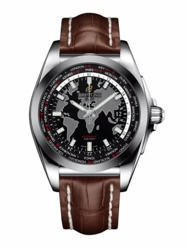 Breitling Galactic экземплярime Stainless Steel / SleekT / Trophy Black / Croco WB3510U4.BD94.739P