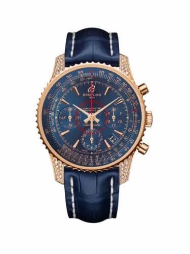 Breitling Montbrillant 01 Red Gold / Diamondworks / Aurora Blue / Croco RB0130AL|C896|718P — фото часов Breitling Montbrillant 01 Red Gold / Diamondworks / Aurora Blue / Croco RB0130AL|C896|718P — фото часов