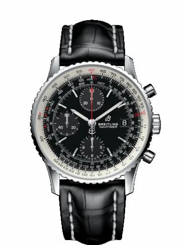 Breitling Navitimer 1 Chronograph 41 Stainless Steel / Black / Black Croco / Folding A13324121B1P2 — фото часов Breitling Navitimer 1 Chronograph 41 Stainless Steel / Black / Black Croco / Folding A13324121B1P2 — фото часов