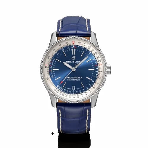 Breitling Navitimer 1 38 Automatic Stainless Steel / Blue / Croco / Folding A17325211C1P3 — фото часов Breitling Navitimer 1 38 Automatic Stainless Steel / Blue / Croco / Folding A17325211C1P3 — фото часов