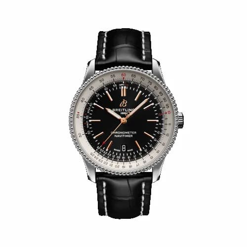 Breitling Navitimer Automatic 41 Automatic Stainless Steel / Black / Croco / Pin A17326211B1P1 — фото часов Breitling Navitimer Automatic 41 Automatic Stainless Steel / Black / Croco / Pin A17326211B1P1 — фото часов