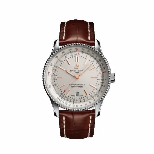 Breitling Navitimer Automatic 41 Automatic Stainless Steel / Silver / Croco / Folding A17326211G1P2 — фото часов Breitling Navitimer Automatic 41 Automatic Stainless Steel / Silver / Croco / Folding A17326211G1P2 — фото часов