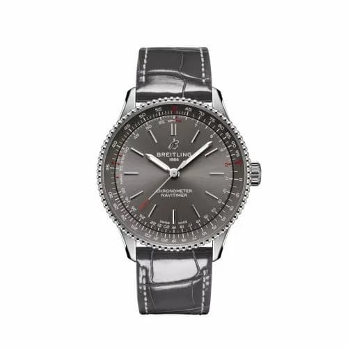 Breitling Navitimer Automatic 36 Stainless Steel / Grey / Alligator A17327381B1P1 — фото часов Breitling Navitimer Automatic 36 Stainless Steel / Grey / Alligator A17327381B1P1 — фото часов