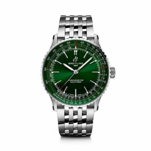 Breitling Navitimer Automatic 41 Automatic Stainless Steel / Green / Bracelet A17329371L1A1
