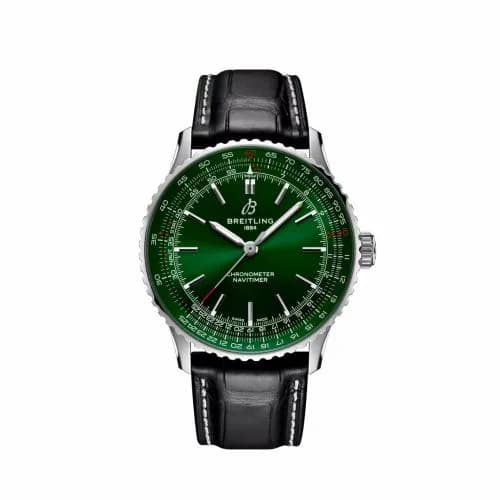 Breitling Navitimer Automatic 41 Automatic Stainless Steel / Green A17329371L1P1 — фото часов Breitling Navitimer Automatic 41 Automatic Stainless Steel / Green A17329371L1P1 — фото часов
