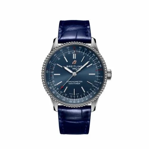 Breitling Navitimer 1 35 Automatic Stainless Steel / Blue / Croco / Folding A17395161C1P2 — фото часов Breitling Navitimer 1 35 Automatic Stainless Steel / Blue / Croco / Folding A17395161C1P2 — фото часов