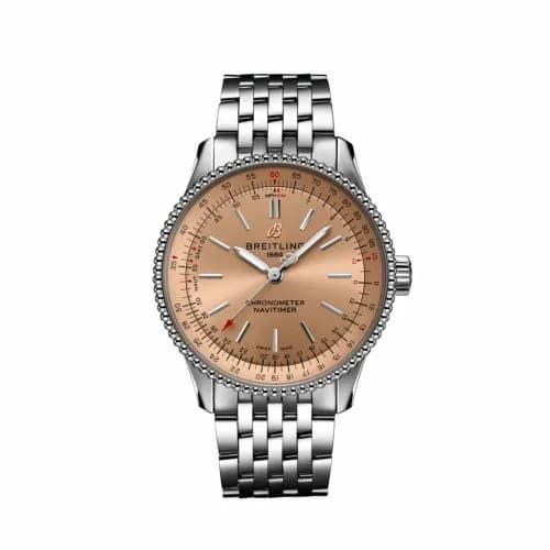 Breitling Navitimer 1 35 Automatic Stainless Steel / Copper / Bracelet A17395201K1A1 — фото часов Breitling Navitimer 1 35 Automatic Stainless Steel / Copper / Bracelet A17395201K1A1 — фото часов