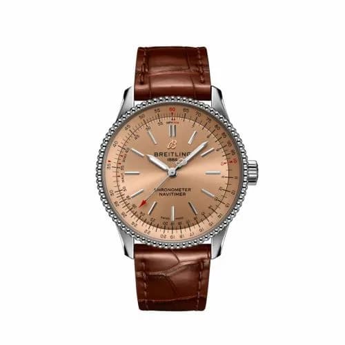 Breitling Navitimer 1 35 Automatic Stainless Steel / Copper / Croco / Folding A17395201K1P2 — фото часов Breitling Navitimer 1 35 Automatic Stainless Steel / Copper / Croco / Folding A17395201K1P2 — фото часов