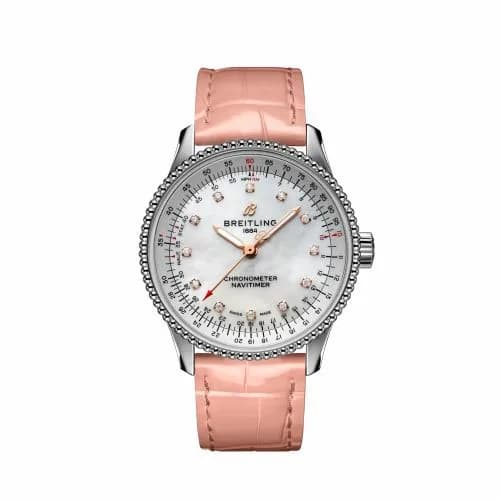 Breitling Navitimer 1 35 Automatic Stainless Steel / MOP / Croco / Pin A17395211A1P3 — фото часов Breitling Navitimer 1 35 Automatic Stainless Steel / MOP / Croco / Pin A17395211A1P3 — фото часов