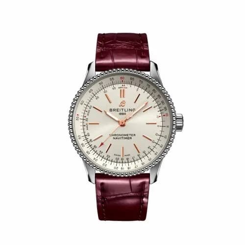 Breitling Navitimer 1 35 Automatic Stainless Steel / Silver / Croco / Pin A17395F41G1P1 — фото часов Breitling Navitimer 1 35 Automatic Stainless Steel / Silver / Croco / Pin A17395F41G1P1 — фото часов
