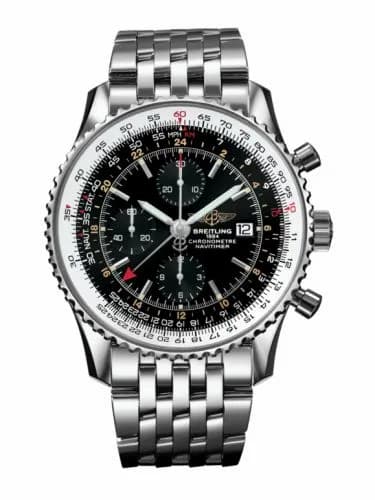 Breitling Navitimer World Stainless Steel / Black / Bracelet A2432212/B726/443A — фото часов Breitling Navitimer World Stainless Steel / Black / Bracelet A2432212/B726/443A — фото часов