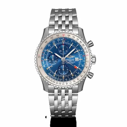 Breitling Navitimer World Stainless Steel / Blue / Bracelet A24322121C1A1 — фото часов Breitling Navitimer World Stainless Steel / Blue / Bracelet A24322121C1A1 — фото часов