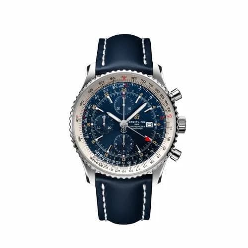 Breitling Navitimer 1 Chronograph GMT Stainless Steel / Blue / Calf / Pin A24322121C2X1 — фото часов Breitling Navitimer 1 Chronograph GMT Stainless Steel / Blue / Calf / Pin A24322121C2X1 — фото часов