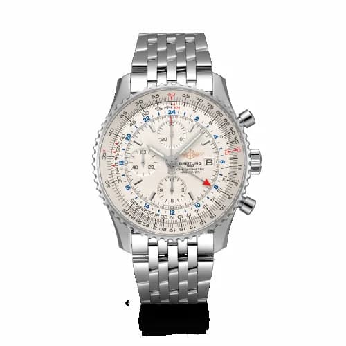 Breitling Navitimer World Stainless Steel / Silver / Bracelet A24322121G1A1 — фото часов Breitling Navitimer World Stainless Steel / Silver / Bracelet A24322121G1A1 — фото часов
