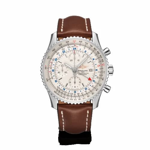 Breitling Navitimer World Stainless Steel / Silver / Calf / Pin A24322121G1X1 — фото часов Breitling Navitimer World Stainless Steel / Silver / Calf / Pin A24322121G1X1 — фото часов