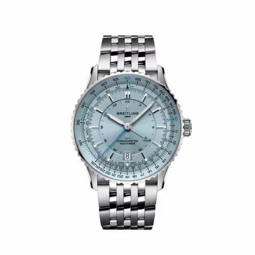 Breitling Navitimer GMT 41 Automatic Stainless Steel / Ice Blue / Bracelet A32310171C1A1 — фото часов Breitling Navitimer GMT 41 Automatic Stainless Steel / Ice Blue / Bracelet A32310171C1A1 — фото часов