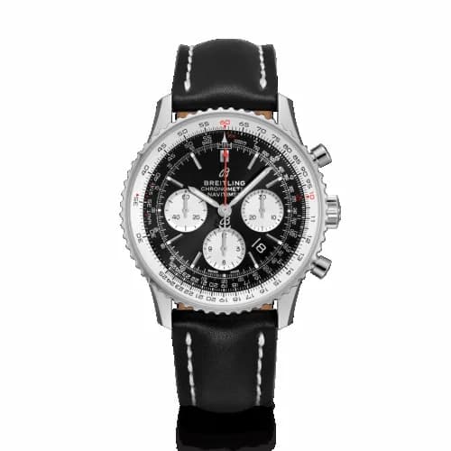 Breitling Navitimer 1 B01 Chronograph 43 Stainless Steel / Black / Calf / Pin AB0121211B1X2 — фото часов Breitling Navitimer 1 B01 Chronograph 43 Stainless Steel / Black / Calf / Pin AB0121211B1X2 — фото часов
