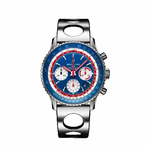 Breitling Navitimer 1 B01 Chronograph 43 Stainless Steel / Airline Editions Pan Am / Air Racer AB01212B1C1A2 — фото часов Breitling Navitimer 1 B01 Chronograph 43 Stainless Steel / Airline Editions Pan Am / Air Racer AB01212B1C1A2 — фото часов