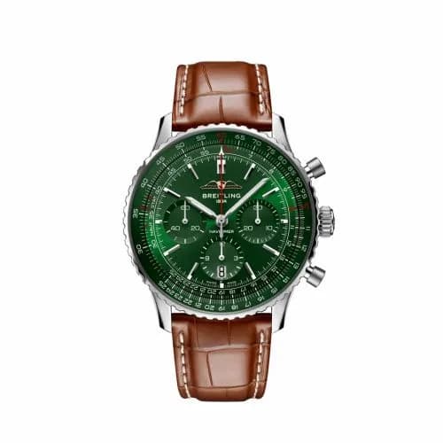 Breitling Navitimer B01 Chronograph 43 Stainless Steel / Etihad Airways AB01382B1L1P1 — фото часов Breitling Navitimer B01 Chronograph 43 Stainless Steel / Etihad Airways AB01382B1L1P1 — фото часов