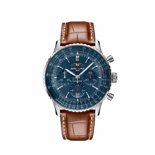 Breitling Navitimer B01 Chronograph 43 Stainless Steel / Blue / France AB01383A1C1P1 — фото часов Breitling Navitimer B01 Chronograph 43 Stainless Steel / Blue / France AB01383A1C1P1 — фото часов