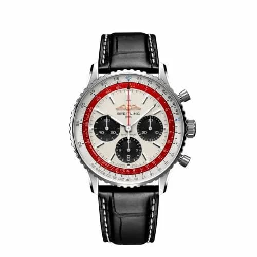 Breitling Navitimer B01 Chronograph 43 Stainless Steel / Boeing 747 / Alligator - Folding AB01383B1G1P1 — фото часов Breitling Navitimer B01 Chronograph 43 Stainless Steel / Boeing 747 / Alligator - Folding AB01383B1G1P1 — фото часов