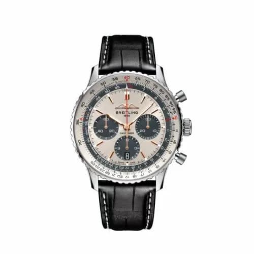Breitling Navitimer B01 Chronograph 43 Stainless Steel / Starlux Airlines AB01386C1G1P1 — фото часов Breitling Navitimer B01 Chronograph 43 Stainless Steel / Starlux Airlines AB01386C1G1P1 — фото часов