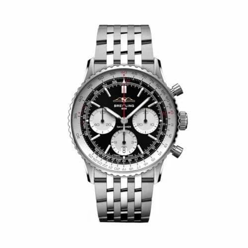 Breitling Navitimer B01 Chronograph 41 Stainless Steel / Black / Bracelet AB0139211B1A1 — фото часов Breitling Navitimer B01 Chronograph 41 Stainless Steel / Black / Bracelet AB0139211B1A1 — фото часов