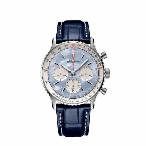 Breitling Navitimer B01 Chronograph 41 Stainless Steel / Blue MOP Japan AB0139211C2P1 — фото часов Breitling Navitimer B01 Chronograph 41 Stainless Steel / Blue MOP Japan AB0139211C2P1 — фото часов