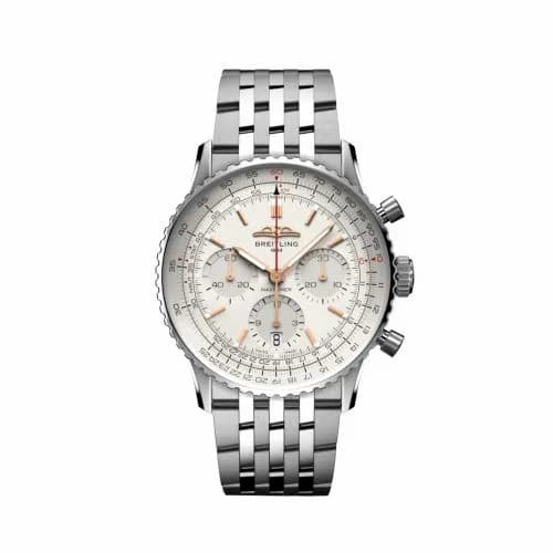 Breitling Navitimer B01 Chronograph 41 Stainless Steel / Silver / Bracelet AB0139211G1A1 — фото часов Breitling Navitimer B01 Chronograph 41 Stainless Steel / Silver / Bracelet AB0139211G1A1 — фото часов