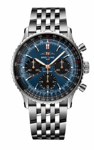 Breitling Navitimer B01 Chronograph 41 Singapore Airlines AB01392A1C1A1 — фото часов Breitling Navitimer B01 Chronograph 41 Singapore Airlines AB01392A1C1A1 — фото часов