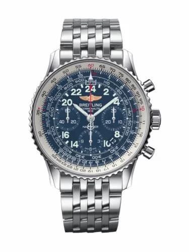 Breitling Cosmonaute Stainless Steel / Blue / Bracelet AB0210B4/C917/447A