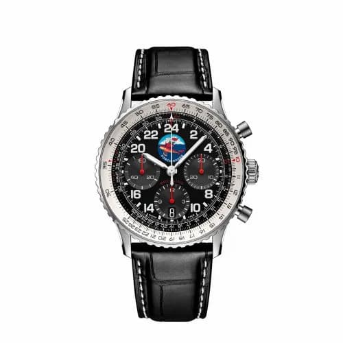 Breitling Navitimer B02 Chronograph 41 Cosmonaute Porco Rosso AB02302A1B1P1 — фото часов Breitling Navitimer B02 Chronograph 41 Cosmonaute Porco Rosso AB02302A1B1P1 — фото часов