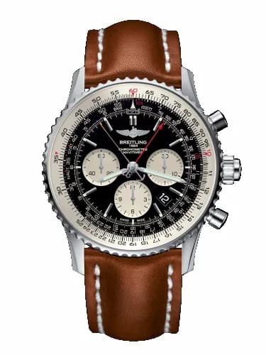 Breitling Navitimer Rattrapante Stainless Steel / Black / Calf / Pin AB031021/BF77/439X/A20BA.1