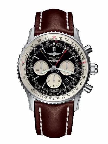 Breitling Navitimer Rattrapante Stainless Steel / Black / Calf / Pin AB031021/BF77/443X/A20BA.1