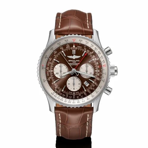 Breitling Navitimer Rattrapante Stainless Steel / Panamerican Bronze / Croco / Folding AB0310211Q1P1 — фото часов Breitling Navitimer Rattrapante Stainless Steel / Panamerican Bronze / Croco / Folding AB0310211Q1P1 — фото часов