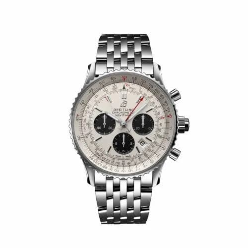 Breitling Navitimer Rattrapante Stainless Steel / Silver / Alligator / Bracelet AB0311211G1A1 — фото часов Breitling Navitimer Rattrapante Stainless Steel / Silver / Alligator / Bracelet AB0311211G1A1 — фото часов