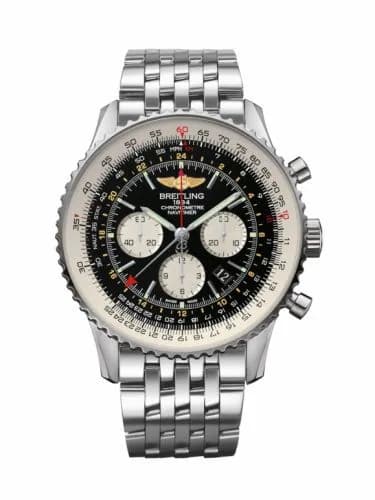 Breitling Navitimer GMT Stainless Steel / Black / Bracelet AB044121/BD24/443A — фото часов Breitling Navitimer GMT Stainless Steel / Black / Bracelet AB044121/BD24/443A — фото часов