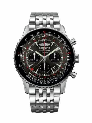 Breitling Navitimer GMT Stainless Steel / Grey / Bracelet AB04413A/F573/453A — фото часов Breitling Navitimer GMT Stainless Steel / Grey / Bracelet AB04413A/F573/453A — фото часов