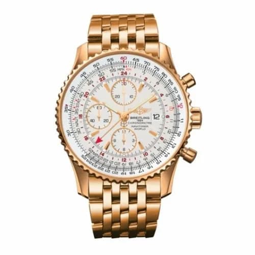 Breitling Navitimer World Red Gold / Silver / Bracelet H2432212/G664/426H — фото часов Breitling Navitimer World Red Gold / Silver / Bracelet H2432212/G664/426H — фото часов