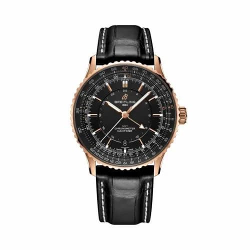 Breitling Navitimer GMT 41 Automatic Red Gold / Black / Japan R323101A1B1P1