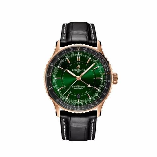 Breitling Navitimer GMT 41 Automatic Red Gold / Green R32310251L1P1 — фото часов Breitling Navitimer GMT 41 Automatic Red Gold / Green R32310251L1P1 — фото часов