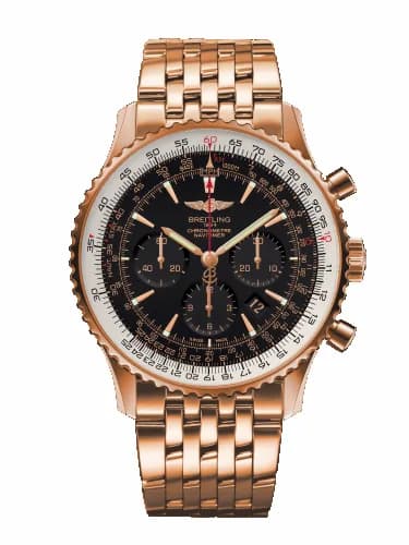 Breitling Navitimer 01 46 Red Gold / Black / Bracelet RB0127E6/BF16/443R — фото часов Breitling Navitimer 01 46 Red Gold / Black / Bracelet RB0127E6/BF16/443R — фото часов