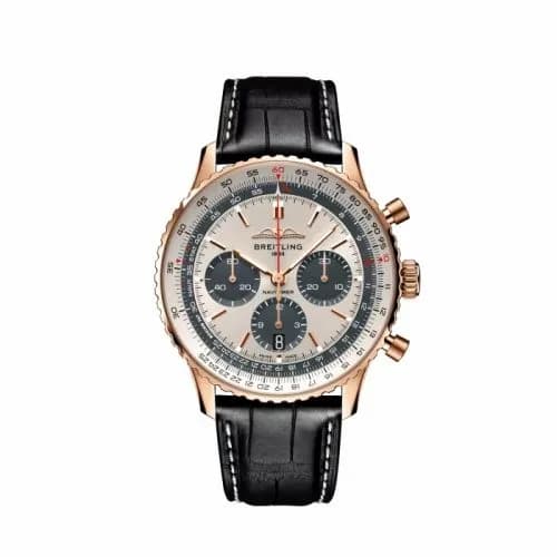 Breitling Navitimer B01 Chronograph 43 Red Gold / Starlux RB01386A1G1P1 — фото часов Breitling Navitimer B01 Chronograph 43 Red Gold / Starlux RB01386A1G1P1 — фото часов