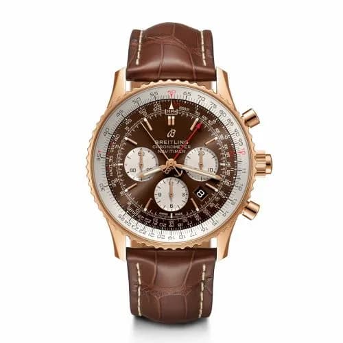 Breitling Navitimer Rattrapante Red Gold / Brown RB0311211Q1P1