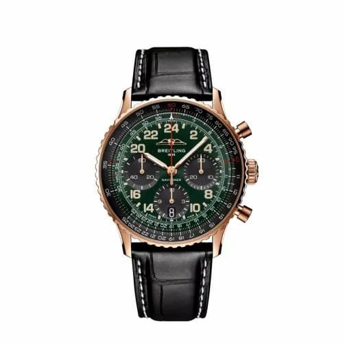 Breitling Navitimer B12 Chronograph 41 Cosmonaute Red Gold / Green RB12302A1L1P1