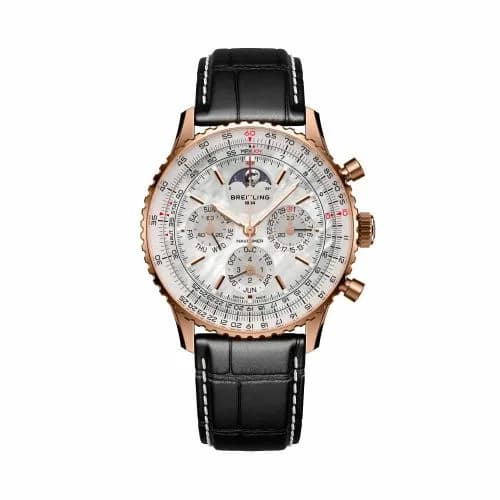 Breitling Navitimer B19 Chronograph 43 Perpetual Calendar Red Gold / MOP / Japan RB19201A1A1P1