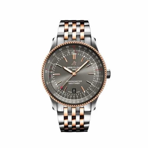 Breitling Navitimer Automatic 41 Automatic Stainless Steel / Rose Gold / Grey / Bracelet U17326121M1U1 — фото часов Breitling Navitimer Automatic 41 Automatic Stainless Steel / Rose Gold / Grey / Bracelet U17326121M1U1 — фото часов