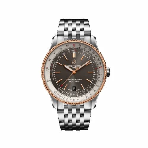 Breitling Navitimer Automatic 41 Automatic Stainless Steel / Rose Gold / Grey / Bracelet U17326211M1A1 — фото часов Breitling Navitimer Automatic 41 Automatic Stainless Steel / Rose Gold / Grey / Bracelet U17326211M1A1 — фото часов