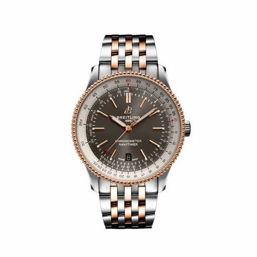 Breitling Navitimer Automatic 41 Automatic Stainless Steel / Rose Gold / Grey / Bracelet U17326211M1U1 — фото часов Breitling Navitimer Automatic 41 Automatic Stainless Steel / Rose Gold / Grey / Bracelet U17326211M1U1 — фото часов